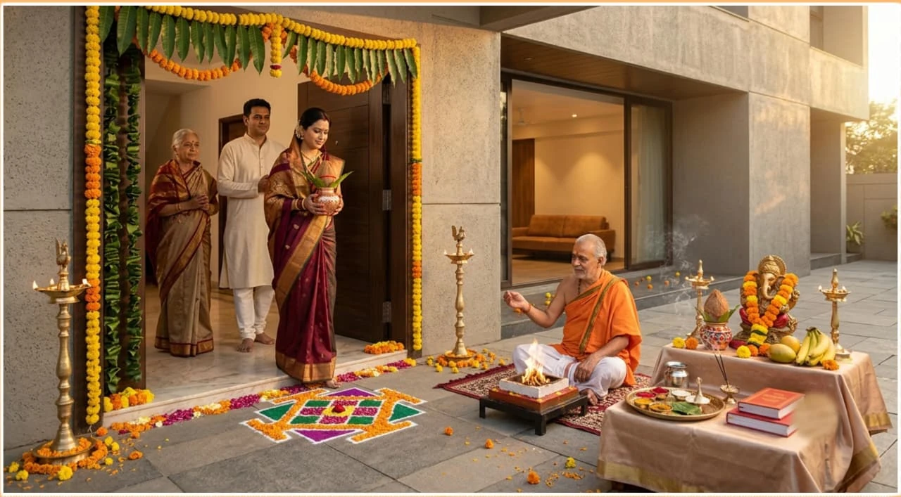 Griha Pravesh Puja for house-warming performed at Shree Shiv Divy Astrology Centre